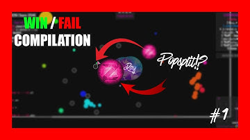 Agar.io Win /Fail Compilation #1 IMPOSSIBLE DOUBLESPLIT// BEST POPSPLIT