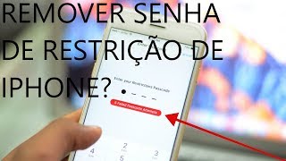 Como Remover Senha de Restriçao de iPhone iPod ou iPad 