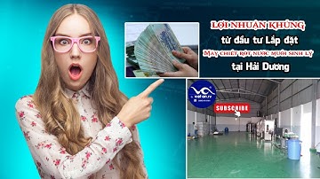 Lợi nhuận khủng từ đầu tư Lắp đặt Máy chiết rót nước muối sinh lý tại Hải Dương VAS2000