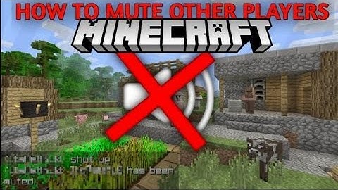 How to Mute players |  Minecraft Tutorials #3
