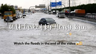 Horrible flood in UAE | UAE hit by the heaviest rainfall in 75 years | Some are still flooded😱 #rain