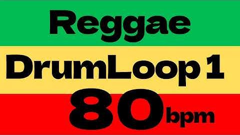 Reggae Drum Loop1 Practice Tool 80bpm [based on Bob Marley