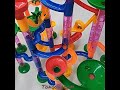 Marble run race track building blocks kids 3d maze ball roll toy diy marble run race coaster