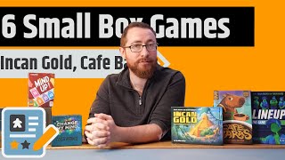 6 More Small Box Game Reviews - Incan Gold, Cafe Baras, Mind Up & More!