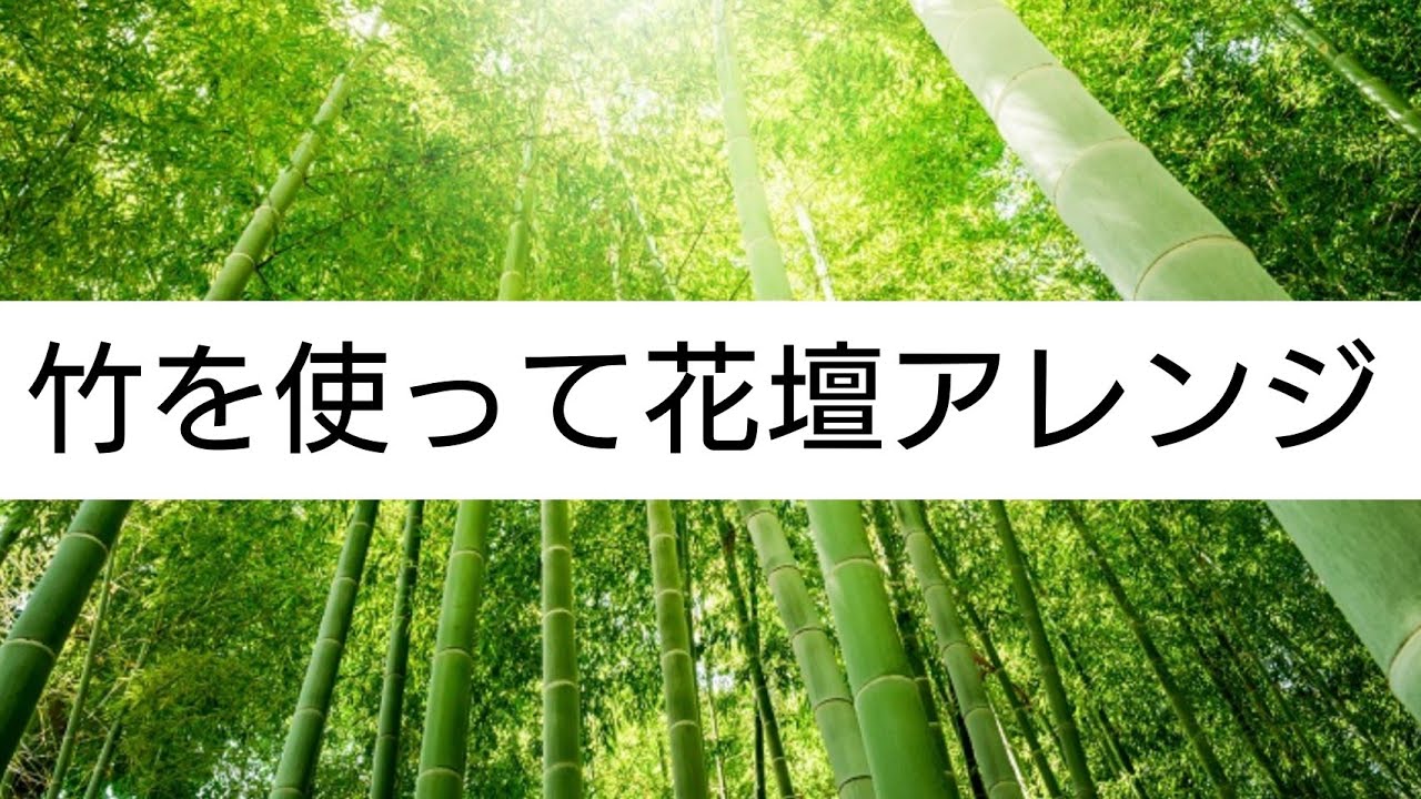 竹を使って花壇に段差を作ってみよう Youtube 竹を使って花壇に段差を作ってみよう Youtube
