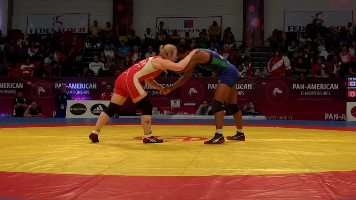 GOLD FW - 58 kg: Joice SILVA (BRA) df. Jazmyne BARKER (CAN), 13-4