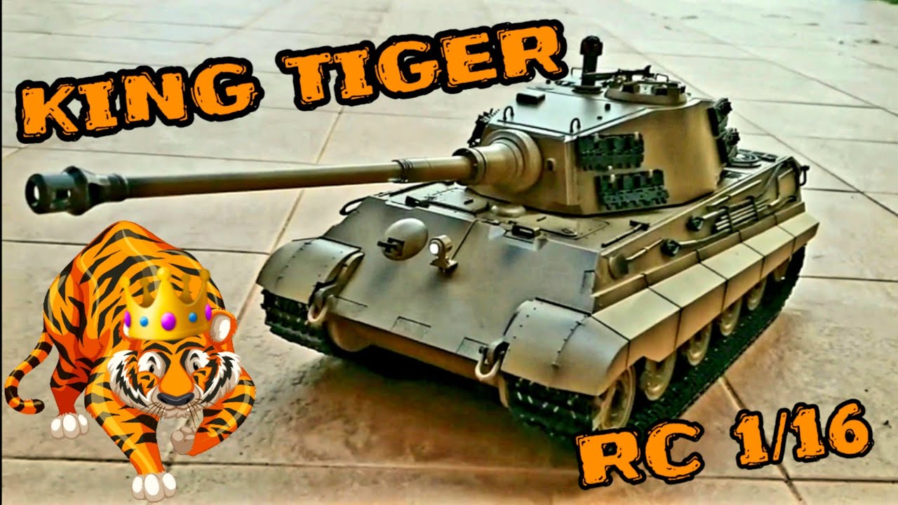 Unboxing King Tiger 1/16 Tank 360 Turret Turn - YouTube