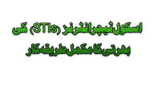 School Teacher Interns (STIs) Jobs |محکمہ تعلیم میں عارضی طورپراساتذہ کی بھرتیاں|Educators Jobs|2021