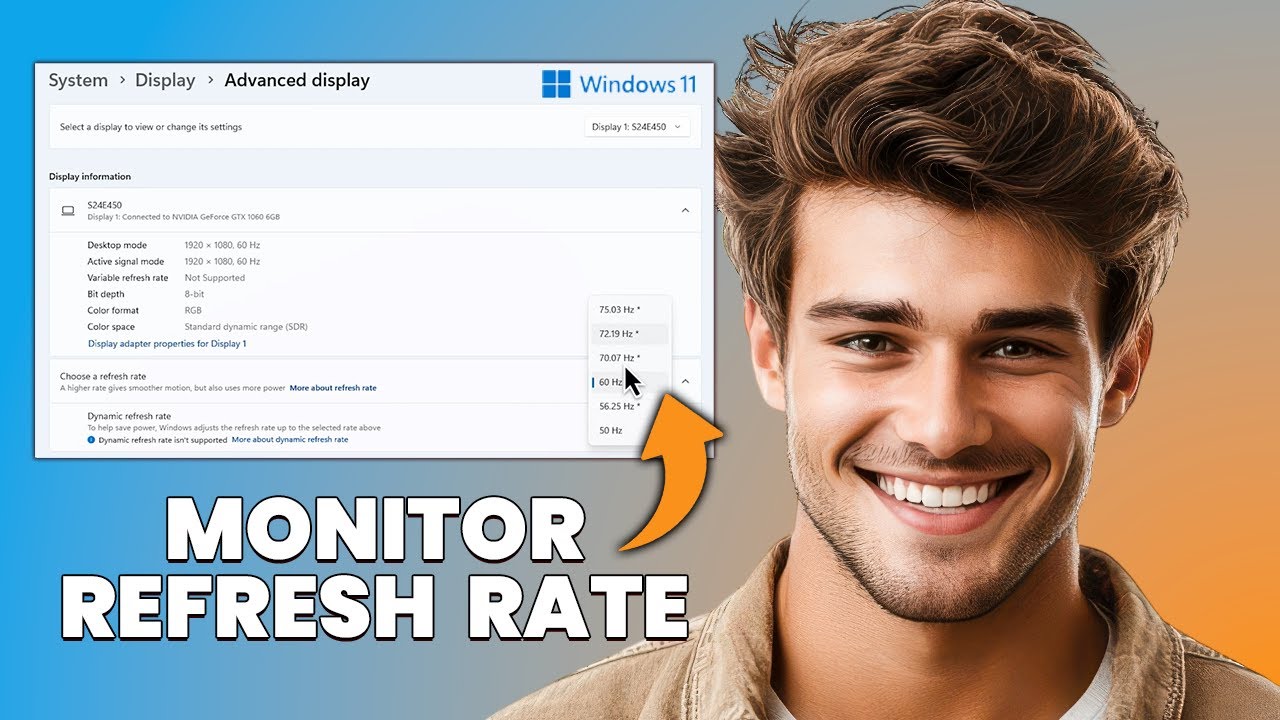 Windows 11 Pro Tip: How to Change Monitor Refresh Rate for Smoother ...