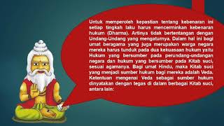 Menyajikan Contoh contoh Kitab Suci Weda Sruti dan Weda Smerti sebagai sumber hukum hindu