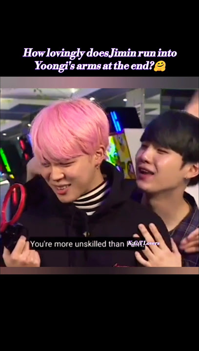 How lovingly does Jimin run into Yoongi's arms at the end?🤗#yoonmin #minyoongi