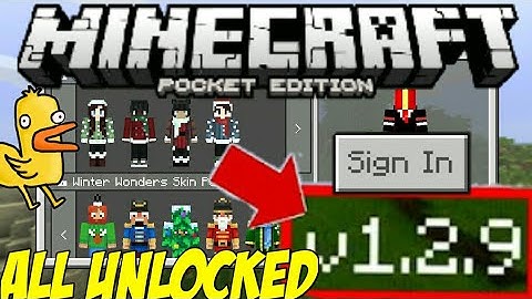 MCPE 1.2.9(ALL UNLOCKED)●SIGN IN XBOX!