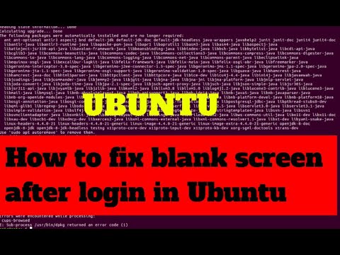How To Fix Black Screen  After Login in Linux || Linux lover || Ubuntu