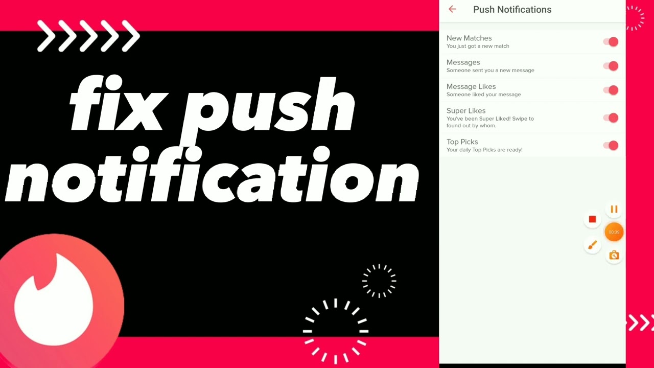 How To Fix Push Notification On Tinder App