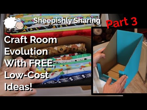 Craft Room Evolution Continues | Free & Low Cost Storage Ideas Included