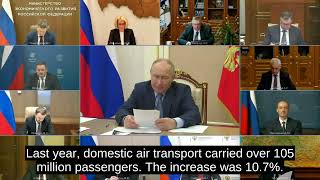 PUTINS SPEECH - RUSSIAN AVIATION INDUSTRY