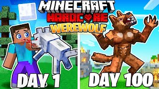 I Survive 100 Days As Werewolf In MINECRAFT HARDCORE (Hindi) YOUNGBOT #minecraft #100dayschallenge