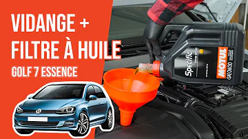 Combien de litres d'huile pour la vidange de ma Volkswagen Golf 7 ?