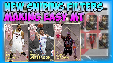 NBA2K18 MYTEAM - SNIPE FILTERS THAT MADE ME TONS OF MT!! - LOW MT FILTERS