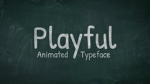 Playful Animated Handwriting Typeface AFTER EFFECTS Template Videohive 31858812