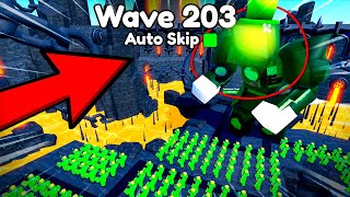 : OMG!!  200 WAVE ENDLESS GLITCH! NEW CLOVER TITAN! Toilet Tower Defence Toilet Tower Defence