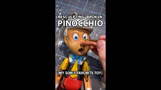 Re-Sculpting PINOCCHIO Puppet For My Son