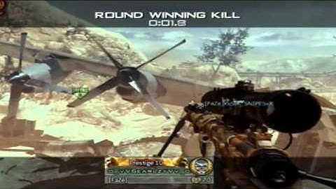 MW2 - Cross Map No-Scope - Game Winning Killcam.flv