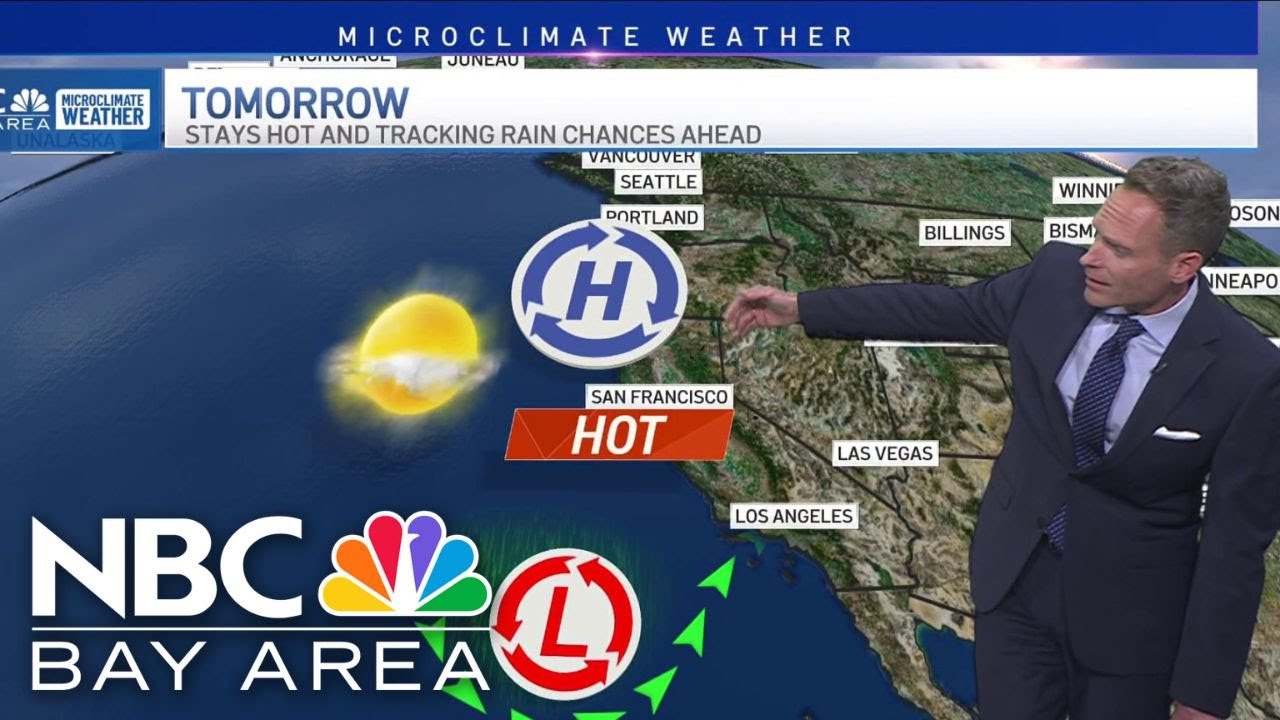 Bay Area forecast: Hotter temps and rain chance soon - YouTube