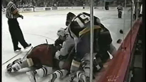 Rostislav Klesla vs Jordin Tootoo and Jaroslav Spa...