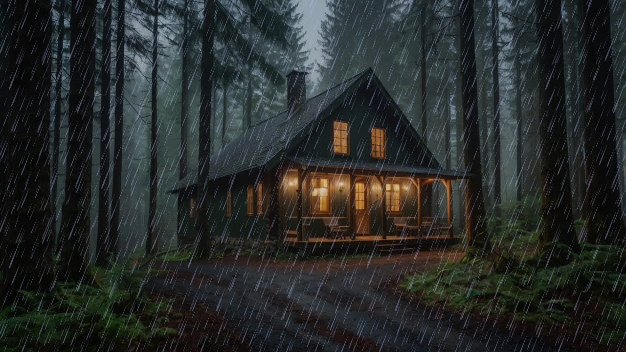 Evening Rain & Hazy Atmosphere | Emotional Calm & Deep Sleep Aid