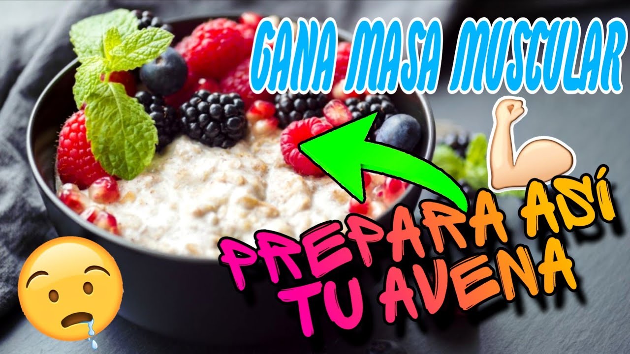 COCINA ASÍ la AVENA para GANAR MASA MUSCULAR🤤*DESAYUNO ÉPICO para