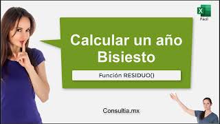 Calcular un año bisiesto en Excel fácil