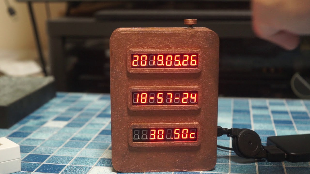 7 Segment LED Binary Clock - YouTube
