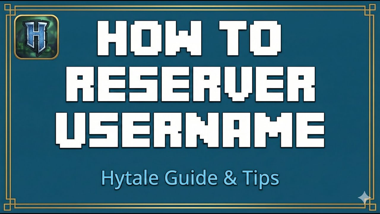 How to reserve Hytale username - quick guide