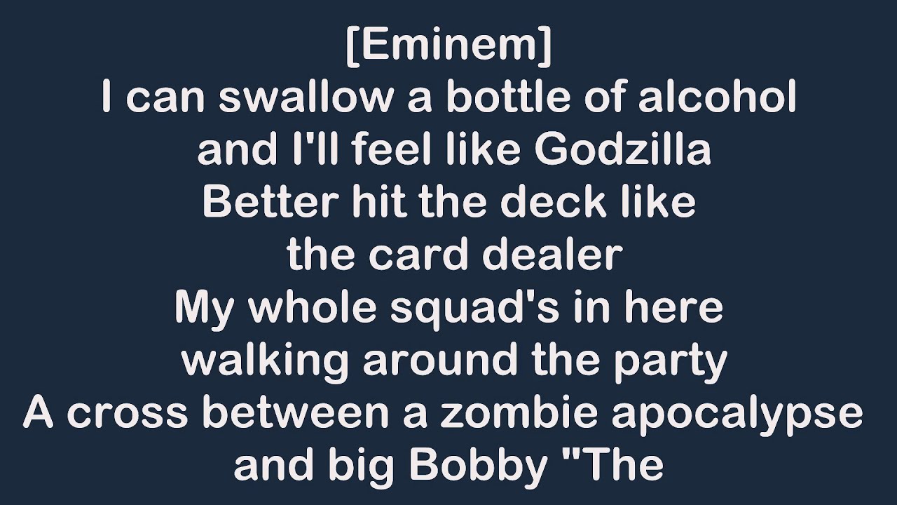 Godzilla eminem текст