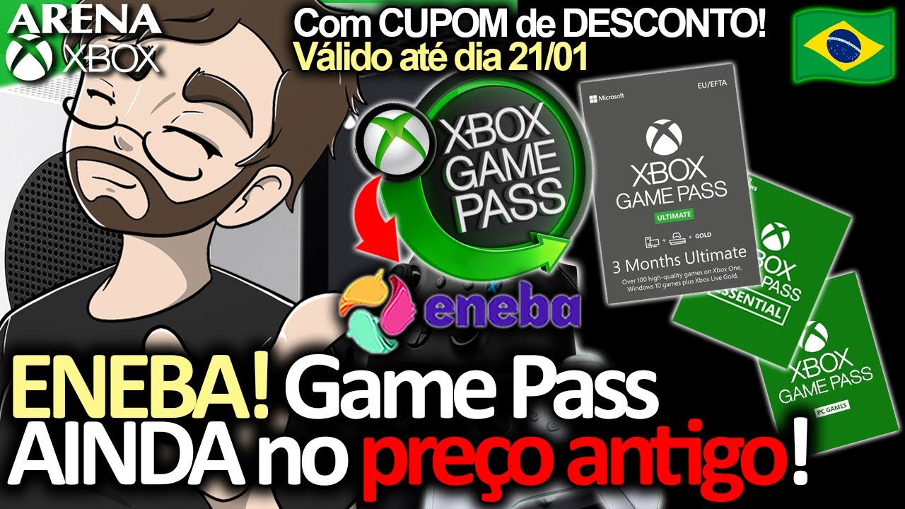 ENEBA! GAME PASS NO PREÇO ANTIGO e COM CUPOM de DESCONTO! Aproveite enquanto dura! | Arena Xbox