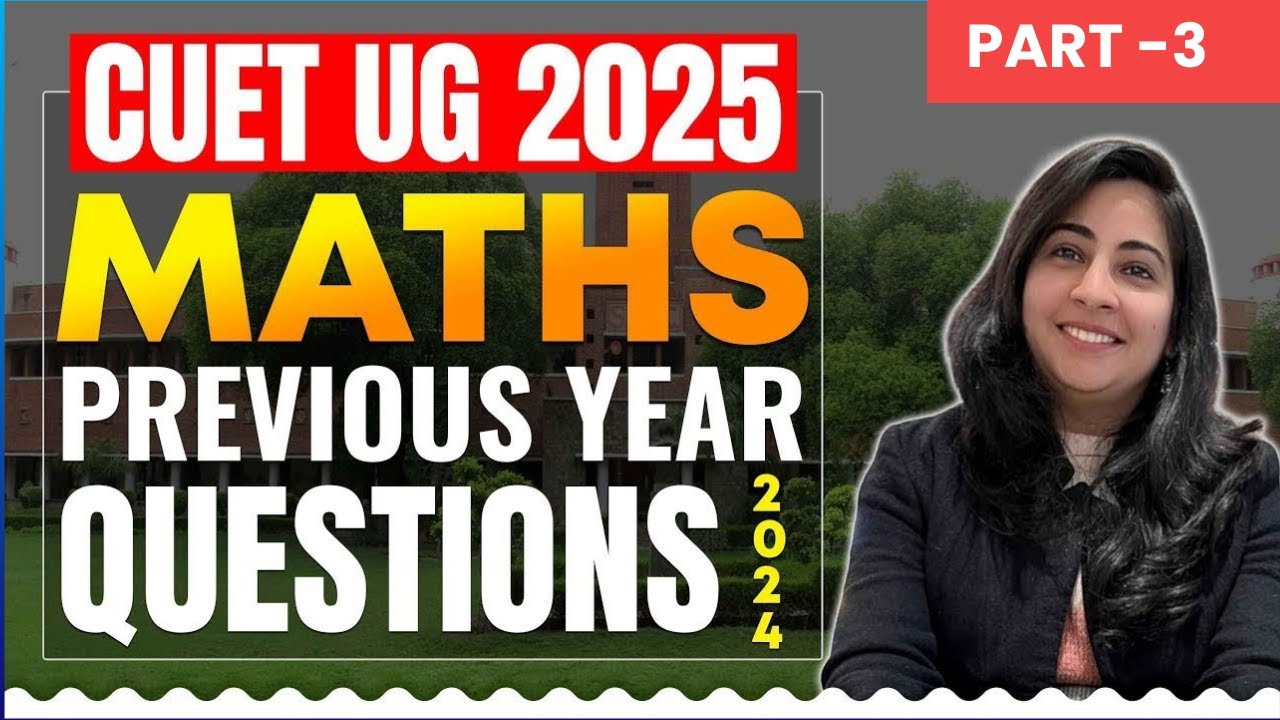CUET UG Previous Year Questions 2024 || PART 03 CUET UG ONLINE COACHING ...