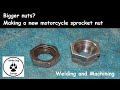 Making a new front sprocket nut for a motorcycle | Welding &amp; Machining