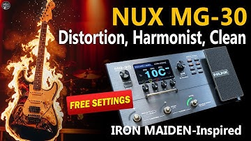 NUX MG 30 Maiden-Inspired Distortion, Harmonist, Clean