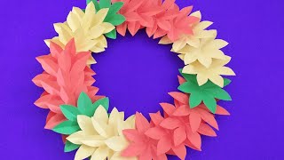 Ep.64 Paper crafts christmas wreath/ พวงหรีดคริสต์มาส screenshot 2