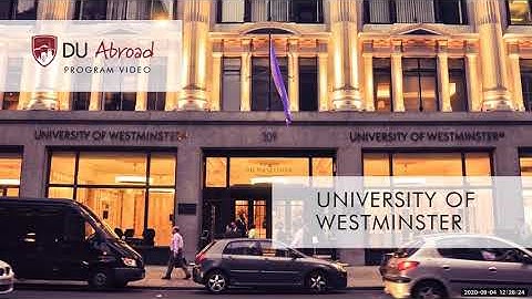 Program Video: University of Westminster