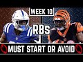 Week 10 Running Back Start or Sit - 2019 Fantasy Football Advice