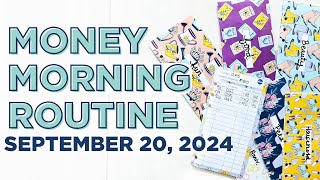Money Morning Routine | Planning Ahead Budget Edition