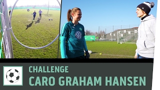 Ziel-Schießen-Challenge vs. Profi-Spielerin Caroline Graham Hansen | VfL Wolfsburg | Kickbox