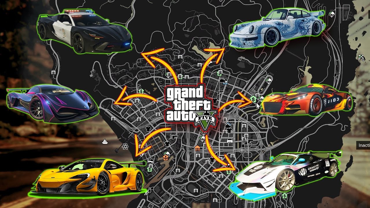 GTA 5 All New Story Mode Rare Car Locations 2025 PS5 PS4 XBOX PC 