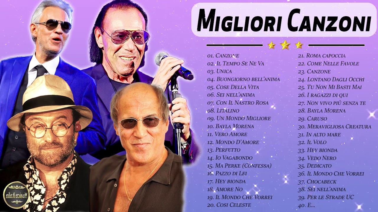 Le 40 Migliori Canzoni Italiane Anni 70 80 90 Musica Italiana Anni 70 ...