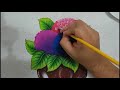 Hortênsias com Vaso Pintura em tecido Parte 2 - AULA 389 BRUNO SILVA