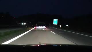 Vollidiot auf der Autobahn A96 / Complete Idiot at the German Autobahn