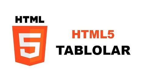 HTML5 Tablolar
