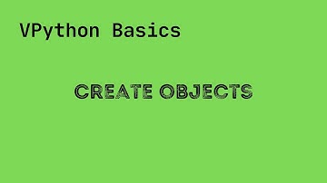 How to create 3D objects in Web VPython?